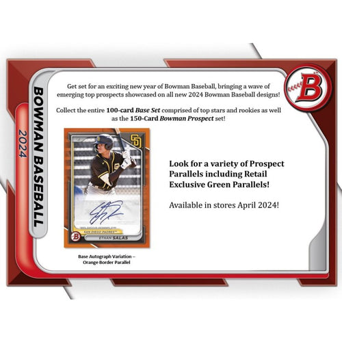 BREAK 769: 2024 Bowman MLB Baseball 40 Box BLASTER Case PICK YOUR TEAM #1