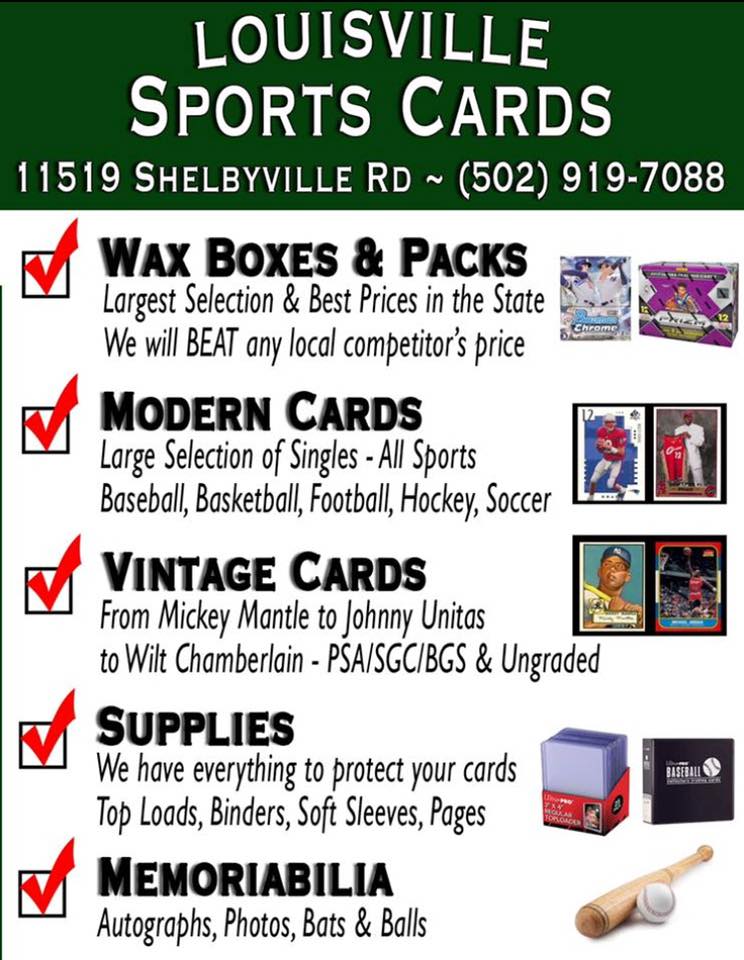 Louisville Sports Cards Card Shop in Louisville, KY LSC