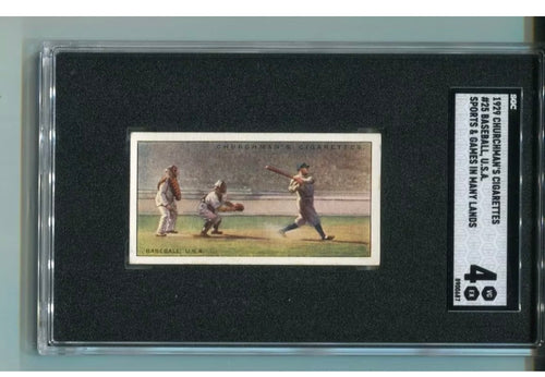 1929 Churchman's Cigarettes Baseball Babe Ruth SGC 4