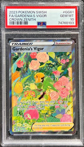 2023 Pokemon SWSH Crown Zenith - Gardenia's Vigor #GG61 - PSA 10