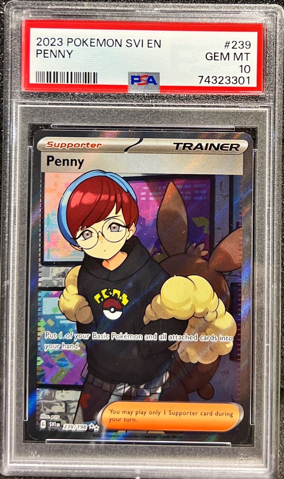 2023 Pokemon SV1 - Penny #239 - PSA 10