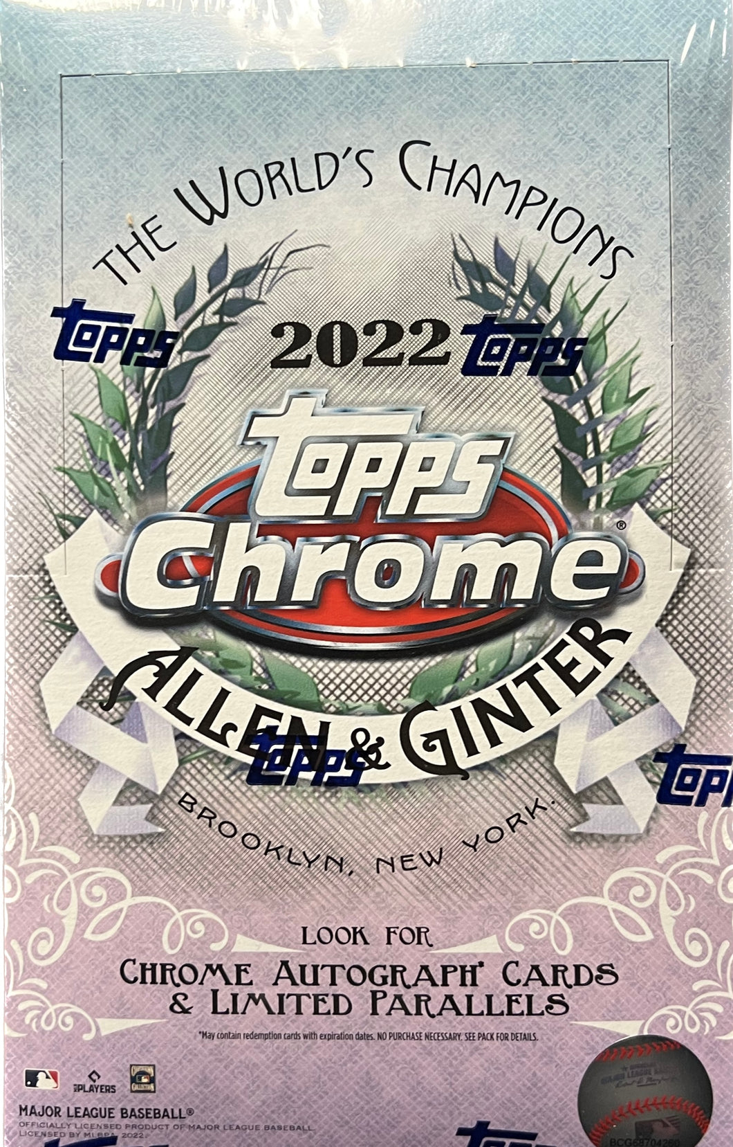 2022 Topps Allen & Ginter Chrome Baseball Hobby Box